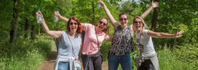vier dames tijdens Wandele noar Schandele 2018