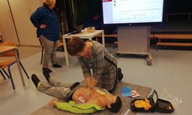 oefenpop voor EHBO vereniging de Verbondenheid