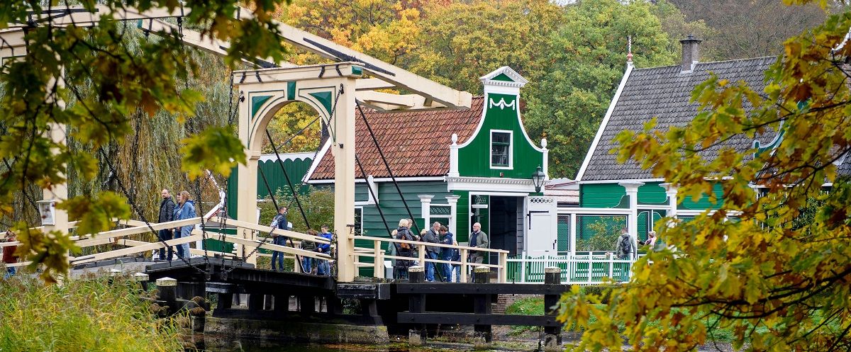 ophaalbrug in Openluchtmuseum