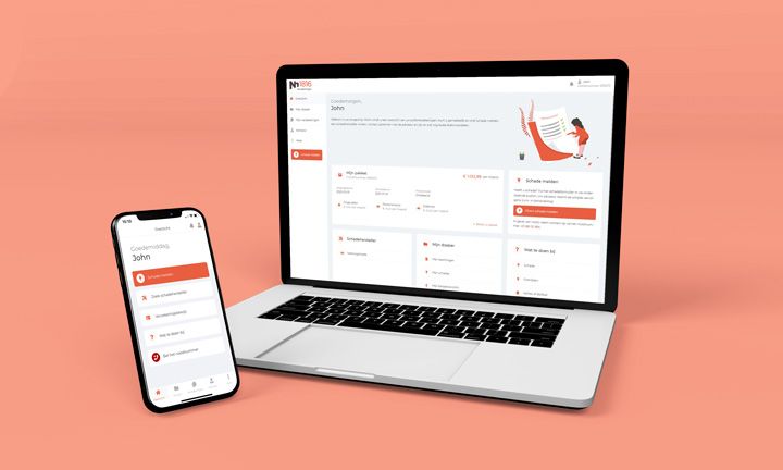 screenshots van mijn-polissen.nl en verzekeringapp